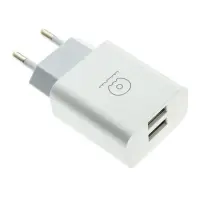 Сетевое зарядное устройство WUW C118 2.4A 2USB белое                                                