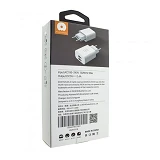 Сетевое зарядное устройство WUW C118 2.4A 2USB белое
