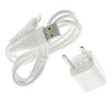 Сетевое зарядное устройство WUW T18B 2.1A 2USB плюс кабель lightning белое