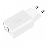 Сетевое зарядное устройство WUW T27 1USB плюс кабель Micro белое                                    