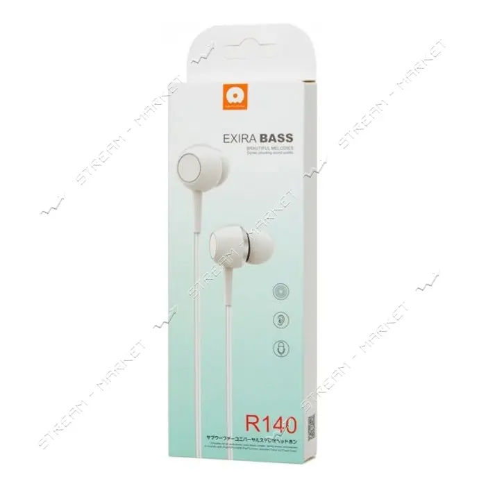 Проводные наушники WUW R140 белые