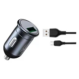 Автомобильное зарядное устройство XO CC46 1USB плюс кабель Micro черное                             