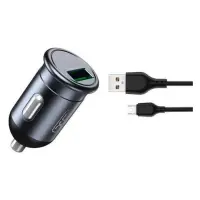 Автомобильное зарядное устройство XO CC46 1USB плюс кабель Micro черное                             