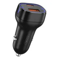 Автомобильное зарядное устройство XO CC37 1USB плюс PD черное                                       