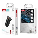 Автомобильное зарядное устройство XO CC38 1USB плюс PD черное