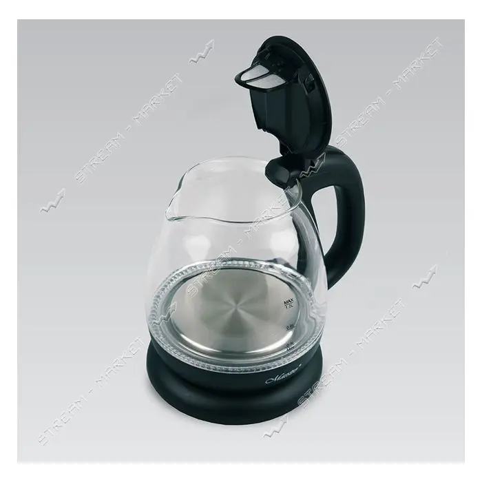 Электрочайник Maestro MR-055-BLACK 1100Вт 1л стекло                                                 