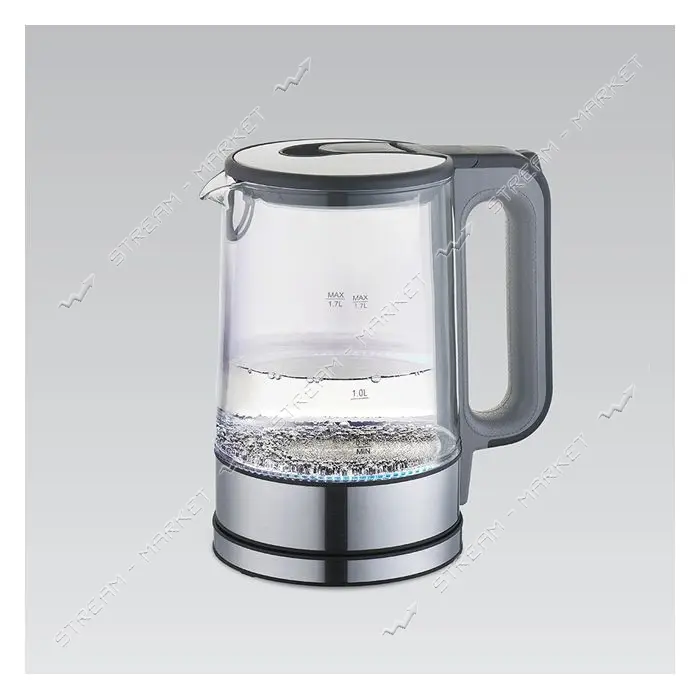 Электрочайник Maestro MR-053-GREY 1850-2200Вт 1.7л стекло