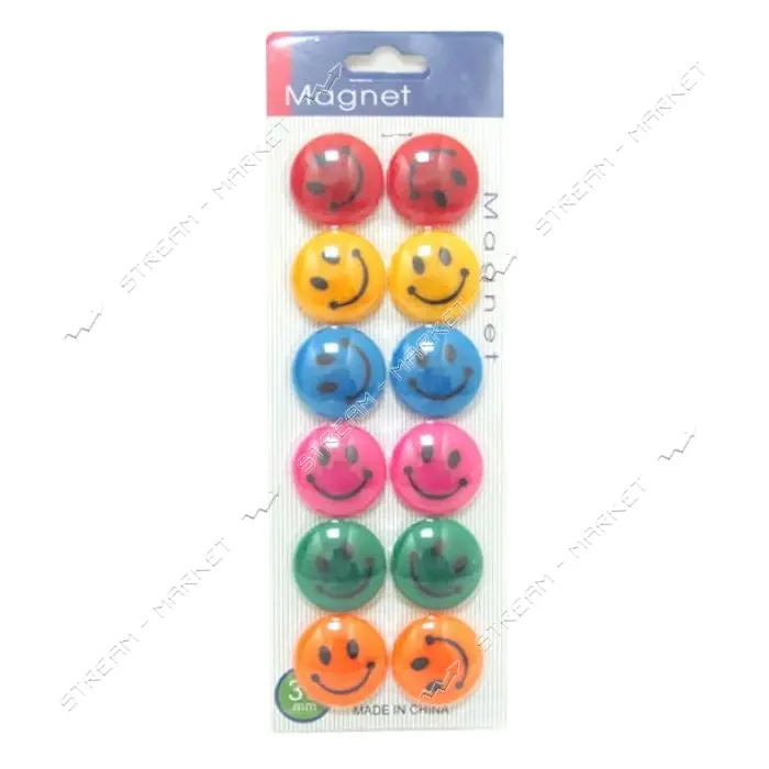 Магнит для магнитной доски Colours 3см 12шт блистер DSCN1568                                        