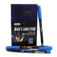 Ручка кулькова Piano PT-1153A масляна синя                                                          