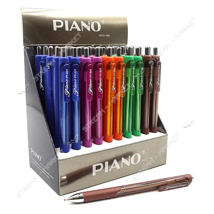 Ручка шариковая Piano PT-321 масляная синяя