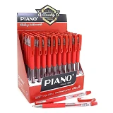 Ручка шариковая Piano PT-350 масляная красная