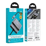 Хаб Hoco HB30 Eco Type-C multi-function converter HDTV плюс VGA плюс USB3.0 плюс PD серый           