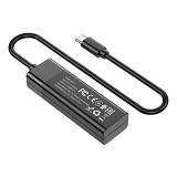 Хаб Hoco HB25 Easy mix 4in1 converter Type-C to USB3.0 плюс USB2.0х3 черный