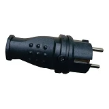 Вилка Techno Systems RUBBER прямая з/к IP44                                                         