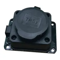 Розетка Techno Systems RUBBER с защитной крышкой з/к IP44                                           