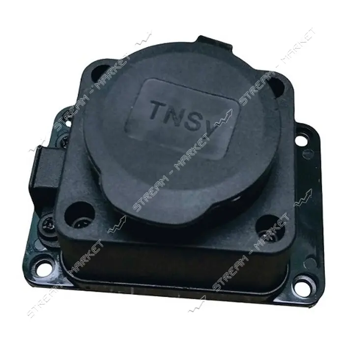 Розетка Techno Systems RUBBER с защитной крышкой з/к IP44