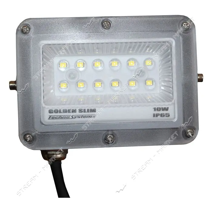Прожектор Techno Systems LED 10W GOLDEN Slim 220V 1100Lm 6500K IP65