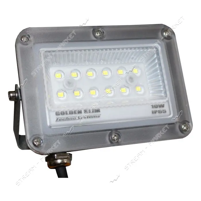 Прожектор Techno Systems LED 10W GOLDEN Slim 220V 1100Lm 6500K IP65