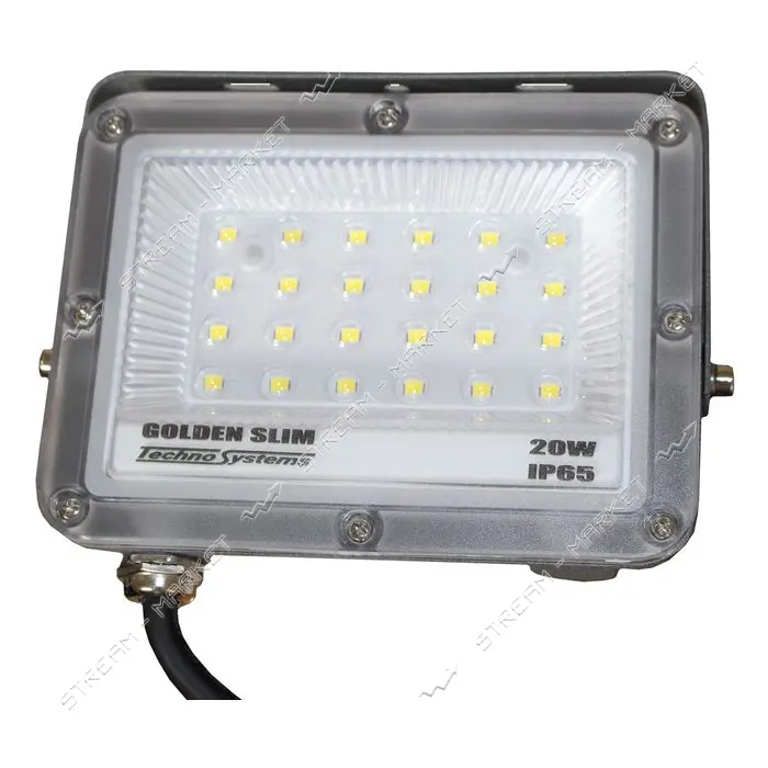 Прожектор LED Techno Systems 20W GOLDEN Slim 220V 2200Lm 6500K IP65