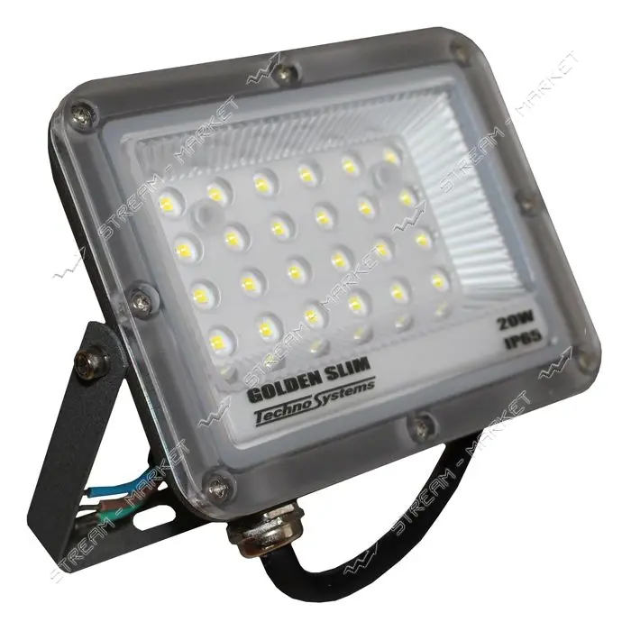 Прожектор LED Techno Systems 20W GOLDEN Slim 220V 2200Lm 6500K IP65