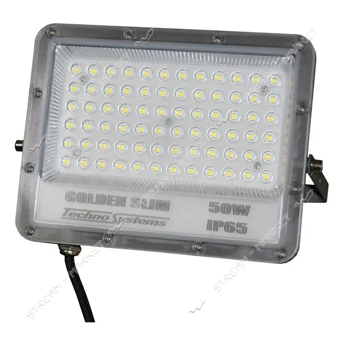 Прожектор LED Techno Systems 50W GOLDEN Slim 220V 5500Lm 4000K IP65