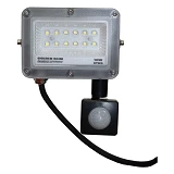 Прожектор LED Techno Systems 10W GOLDEN Slim 220V 1100Lm 6500K IP65 с датчиком движения             