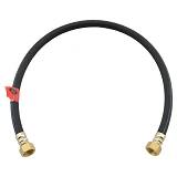 Шланг газовый резиновый Никифоров L2500 1/2" В/В латунь черный