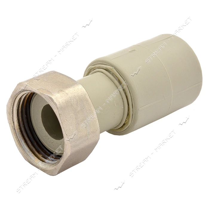 Муфта полипропиленовая с накидной гайкой 20х3/4"В Никифоров N1571.03                                