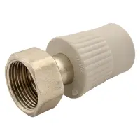Муфта полипропиленовая с накидной гайкой 20х1/2"В Никифоров N1571.04б                               