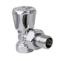 Вентиль радиаторный угловой Koer KR.901.CHR-1/2x1/2 хром                                            