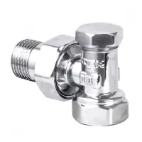 Вентиль радиаторный Koer KR.902.CHR 1/2" угловой без ручки хром                                     