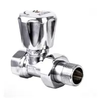 Вентиль радиаторный Koer KR.903.CHR-1/2x1/2 прямой хром                                             