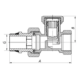 Вентиль Koer KR.904-Gi антипротечка 1/2                                                             