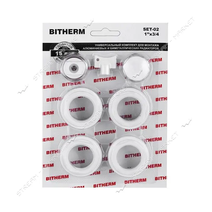 Комплект для радиатора Bitherm SET-02 3/4"                                                          