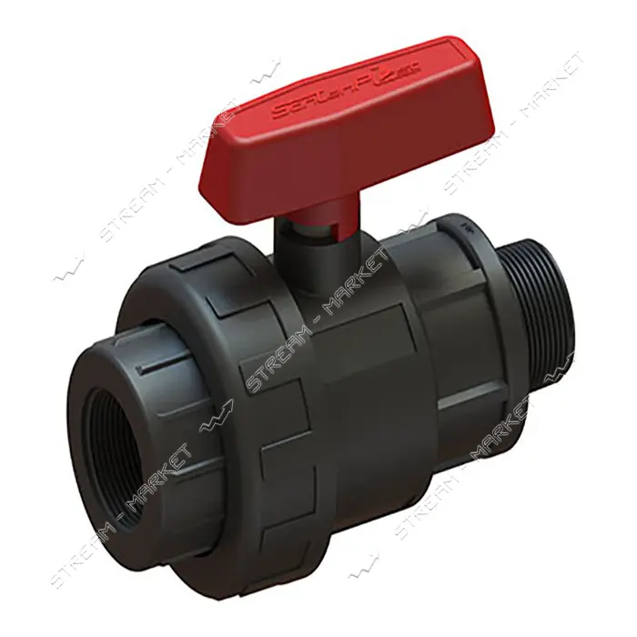 Кран шаровый ПНД STP 1"Вх1"Н                                                                        