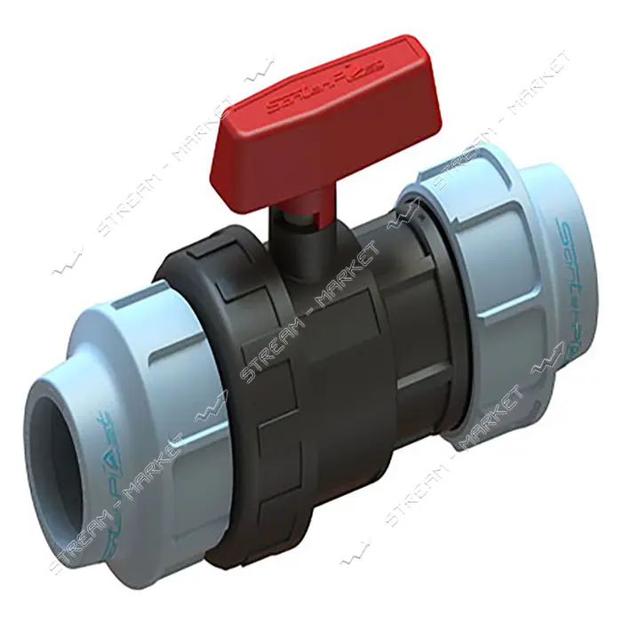 Кран шаровый ПНД STP 40х40                                                                          