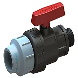 Кран шаровый ПНД STP 40х1 1/4"Н