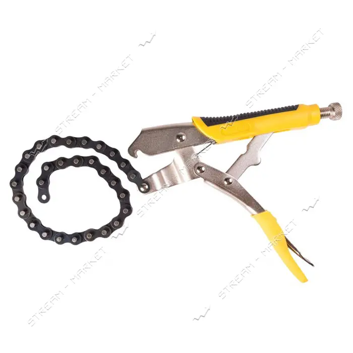 Клещи зажимные цепные Mastertool 07-0907 450мм максимальный диаметр захвата 155мм                   