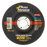 Круг зачистной по металлу NovoAbrasive 125x6.0x22мм чашка 10шт