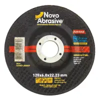 Круг зачистной по металлу NovoAbrasive 125x6.0x22мм чашка 10шт                                      