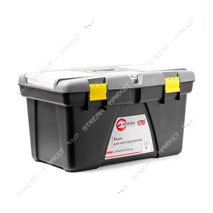 Ящик для инструментов Intertool BX-0326 26.5" 670x393x370мм