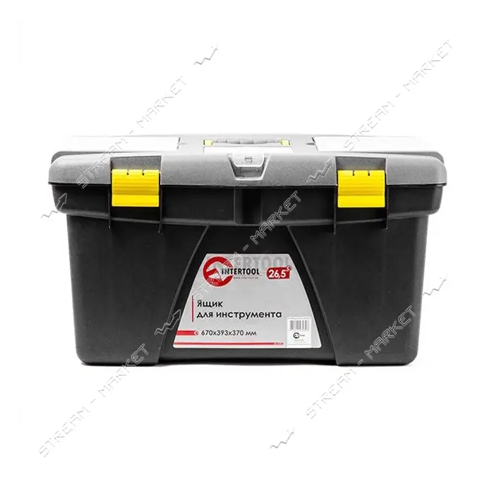 Ящик для инструментов Intertool BX-0326 26.5" 670x393x370мм