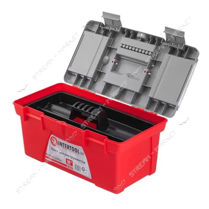 Ящик для инструментов Intertool BX-0418 18" 480x250x230мм