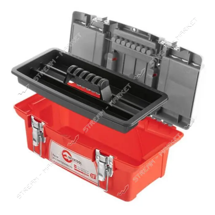 Ящик для инструментов Intertool BX-0513 с металлическими замками 13" 335x185x130мм
