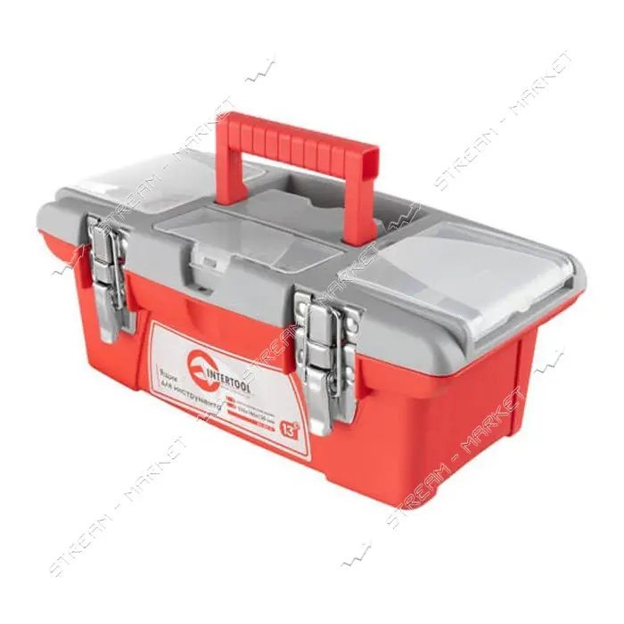 Ящик для инструментов Intertool BX-0513 с металлическими замками 13" 335x185x130мм