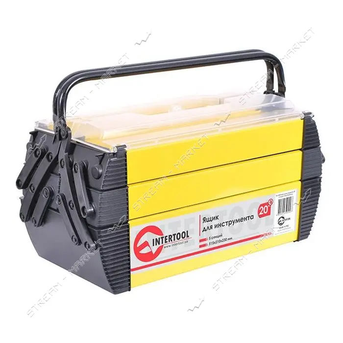 Ящик для инструментов Intertool BX-5020 20" 5 секций 515x210x230мм                                  