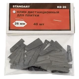 Клин дистанционный для плитки 26мм 40шт                                                             