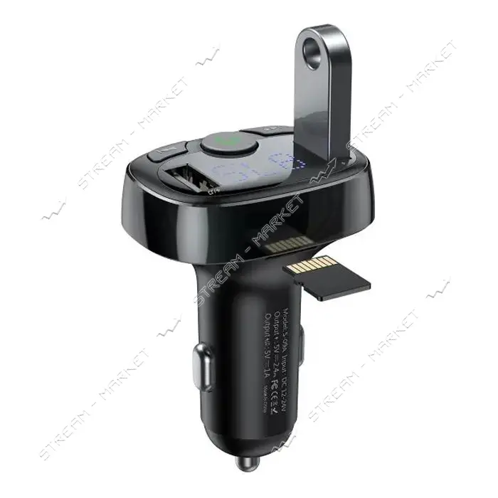 FM-трансмиттер Baseus S-09 typed Wireless MP3 charger черный                                        