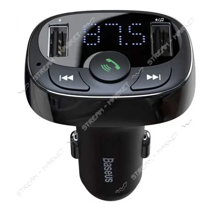 FM-трансмиттер Baseus S-09 typed Wireless MP3 charger черный                                        