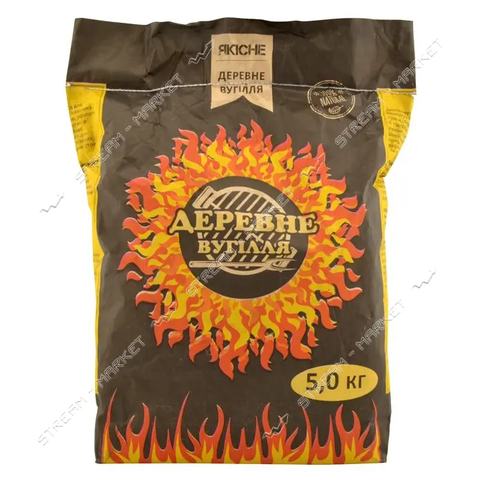 Уголь древесный 5кг                                                                                 